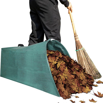 Leaf collector,Heavy leaf pick up tools,Foldable yard waste bag,Large Yard Dustpan-Type Leaf Bags,Reusable Lawn and Leaf Garden Bag with Reinforced Carry Handles (200L)
