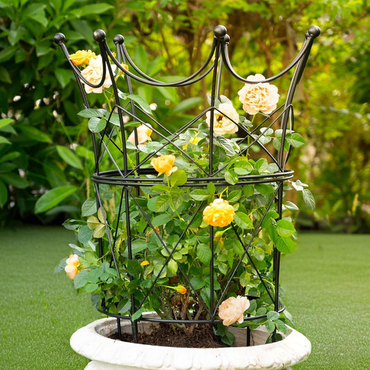 Large Obelisk Trellis for Plant Supports 18.5in x 22.9in - Durable Metal Garden Support Cage for