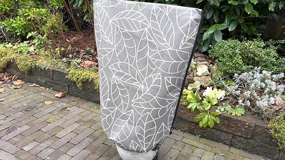 Plant Covers Freeze Protection 24"x32" in 4 Pack | Brown Winter Frost Blankets for Outdoor Plants | Reusable Garden Cover Bags with Zipper Drawstring | Cold Weather Shrub Protection Cloth