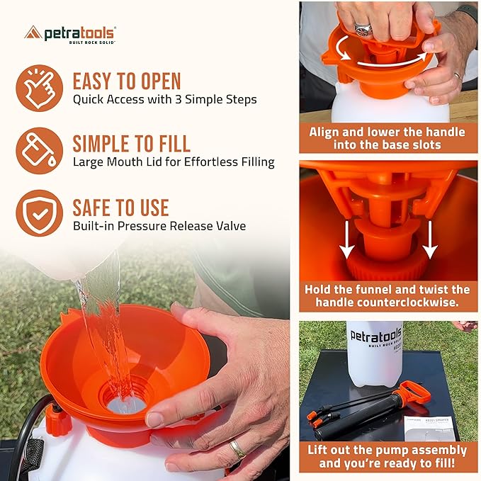 PetraMax 1 Gallon Premium Green Grass Paint Sprayer Bundle