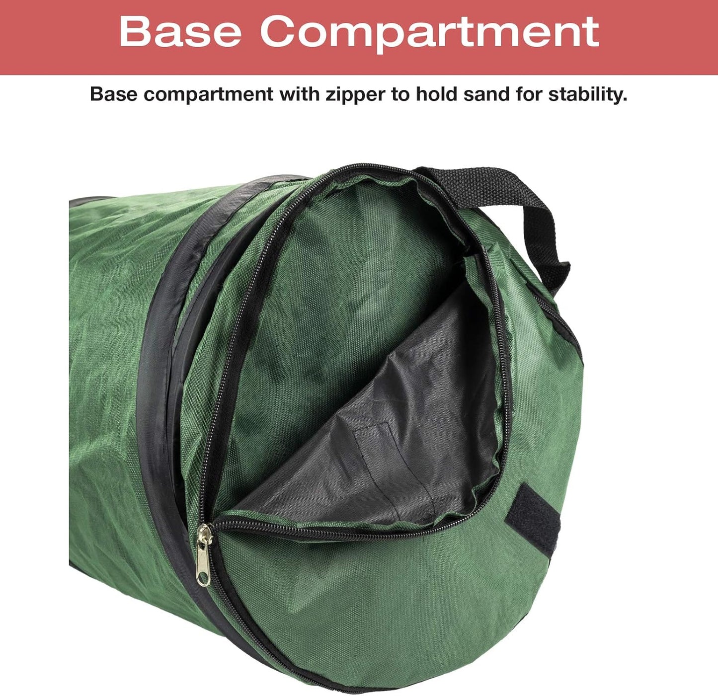 EXCELLO GLOBAL PRODUCTS Pop-Up Trash Can Portable Waste Container Outdoor Garbage Garden Yard Leaf Bin Collapsible Utility Bag (12.8" x 26")