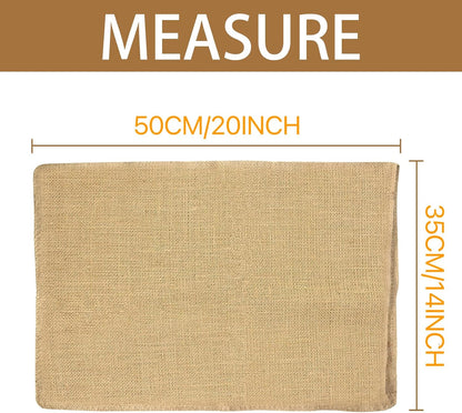 Zplontya 10pcs Middle Burlap Bags-14x20 Inch Natural Jute Burlap Sacks, Reusable Plant Grow Bags Root Vegetable Holders, Strong Potato Sacks for Gardening Planting Food Storage