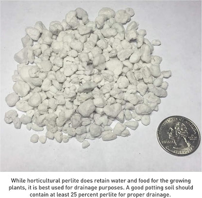 Supreme Horticulture Coarse Grade Perlite 4 Cubc Foot 113 Liters 120 Quarts - Indoor & Outdoor Use Coarse Grade