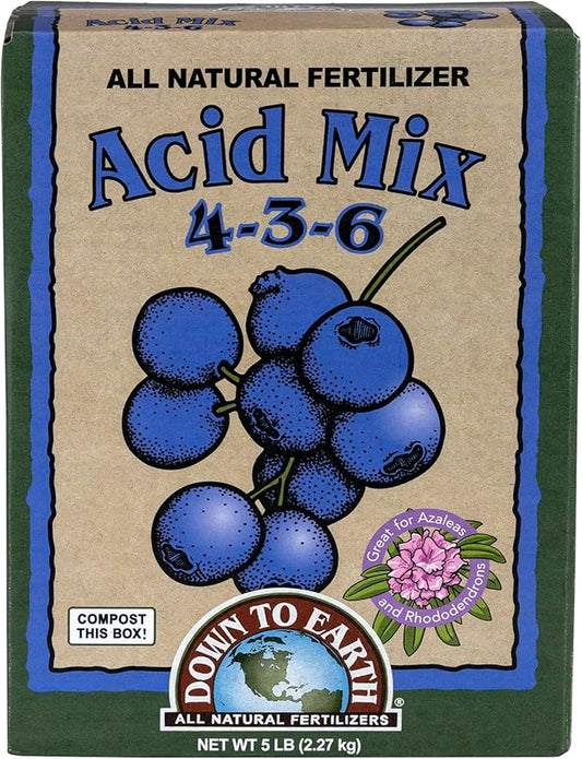 Down to Earth All Natural Acid Mix Fertilizer 4-3-6, 5 lb