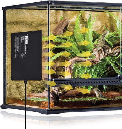 iPower 8x12 Inch Reptile Heat Pad Under Tank Heater, Energy-Efficient & Waterproof Design Terrarium Warmer Mat for Turtles, Lizards, Snakes, 2 Pack