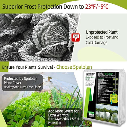 Plant Covers Freeze Protection, 10ft X 20ft Floating Row Cover 1.47 oz/yd² Fabric, Garden Frost Cloth Frost Blanket Plant Frost Covers for Outdoor Winter Frost/Sun Pest Protection - White