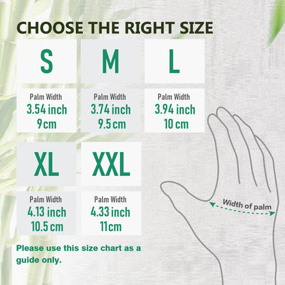 COOLJOB 2 Pairs Gardening Gloves for Women and Men, Bamboo Working Gloves Touchscreen, Grippy