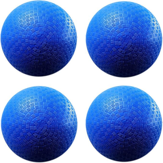 AppleRound 8.5-inch Dodgeball Playground Balls, Pack of 4 Balls with 1 Pump, Official Size for