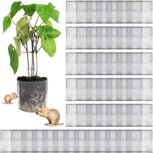 80 Pcs 1 Gallon Gopher and Vole Wire Mesh Basket Bulk Stainless Steel Plant Root Protector Gopher Cages for Garden Planting Underground Plant Protection
