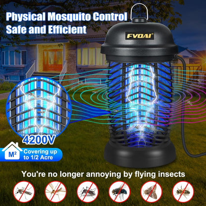 Bug Zapper Outdoor, Mosquito Zapper, Fly Zapper, Electric Fly Traps, Mosquito Killer for Home, Patio, Backyard
