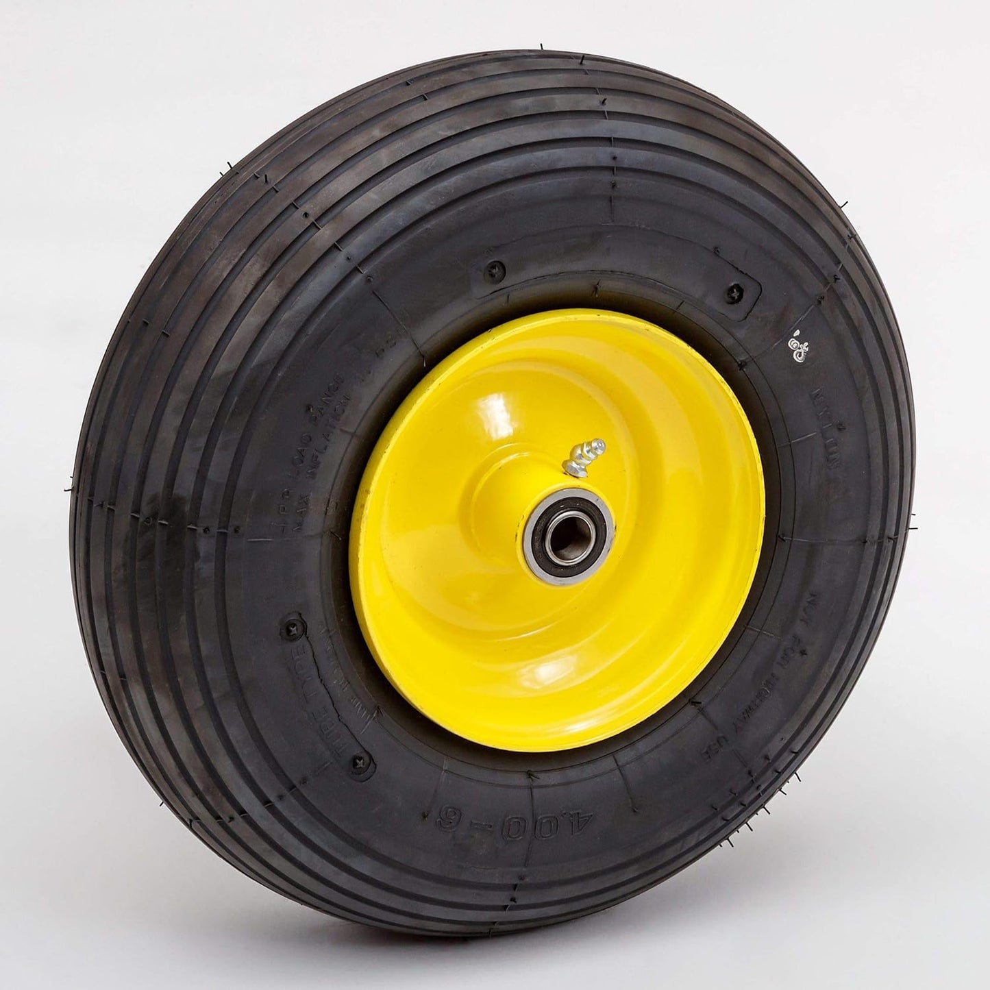 Air-Filled Replacement Wheel | Tire for Wagon, Garden Cart, Wheelbarrow | 4.00-6 Wheel Size | Hub/Bearing Size Options