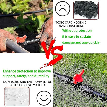 13 Pack Drip Irrigation Valve for 1/2 in Irrigation Tubing (1/2" Idx0.6-0.65" Od) Locked Barbed Ball Valve Drip Line Shut Off Valve Parts in Drip Irrigation Parts for Garden,16mm Drip Irrigation Parts