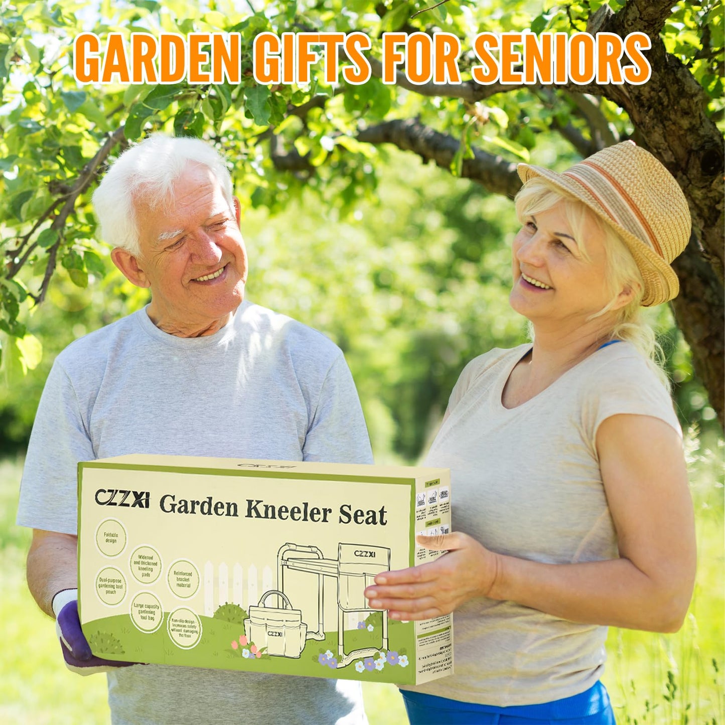 CZZXI Garden Kneeler and Seat, Wider and Thicker Kneeling Pad