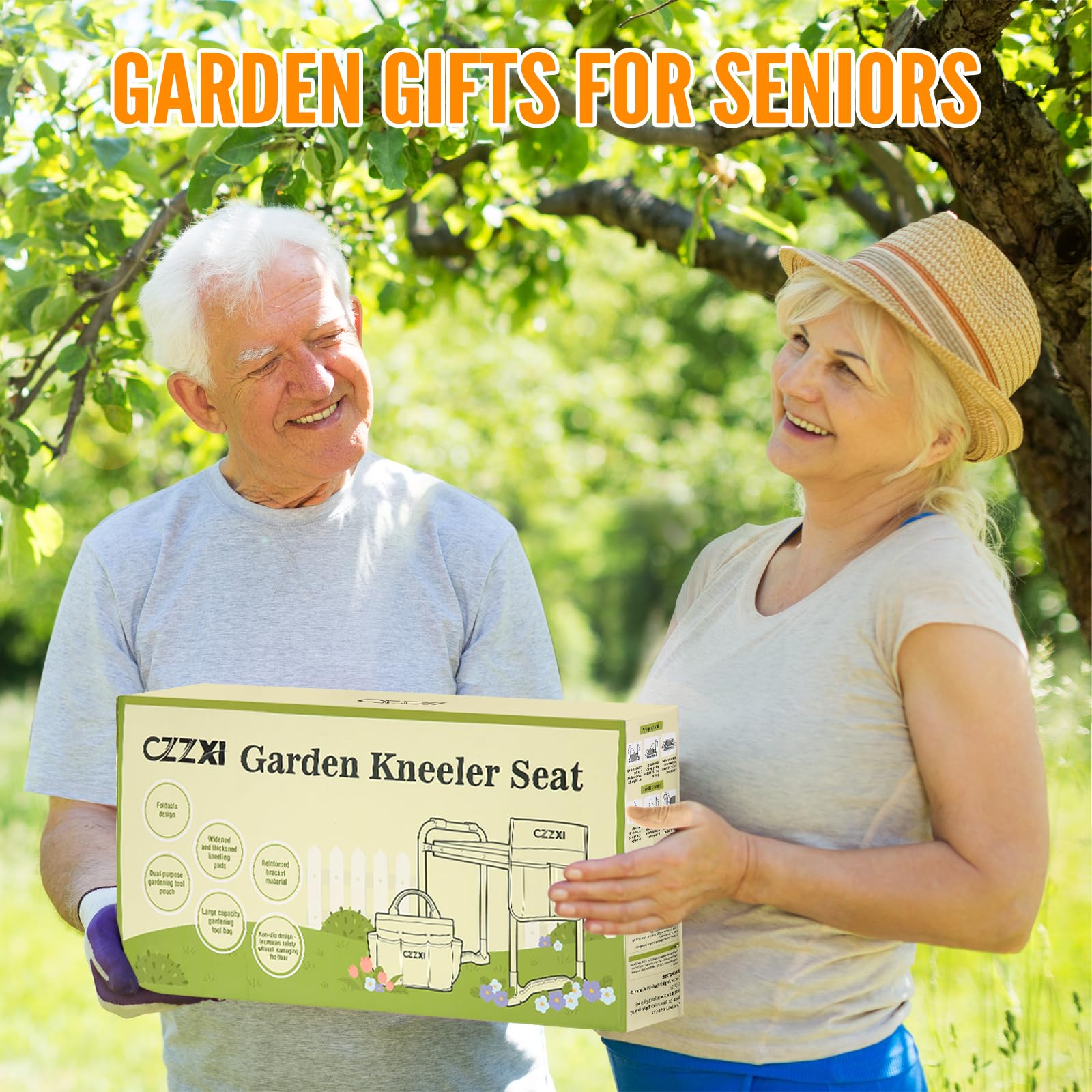 CZZXI Garden Kneeler and Seat, Wider and Thicker Kneeling Pad