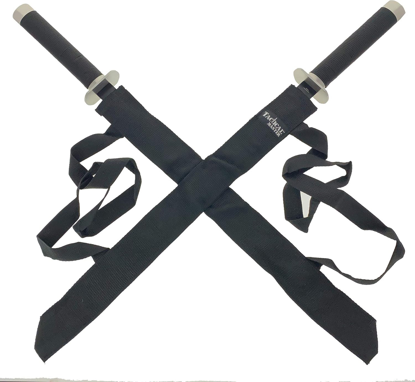 Otakumod Twin Tactical Machetes. 2 PCS Stainless Steel Fixed Blade Machete. For Collection, Gift, Outdoor Camping Cut Branches Ropes (Black)
