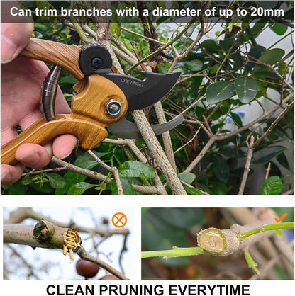 SK5 Garden Shears Durable Pruning Scissors, Rust-Resistant Garden Clippers, Professional Gardening Shears Handheld Gardening Tools Ideal for Pruning Flowers and Plants