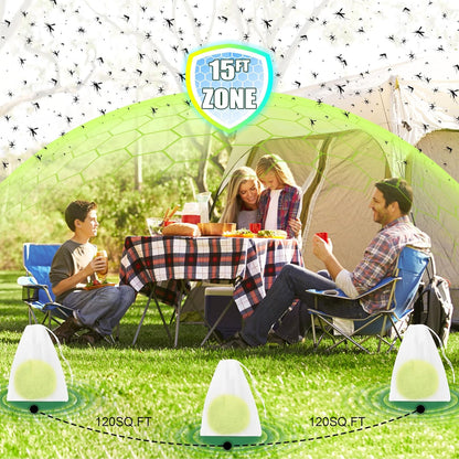 24 Pack Mosquito Repellent for Outdoor Patio, Natural Mosquito Deterrent for Yard Camping Travel, Powerful Fly Mosquito Control Repellant Indoor Outdoor Safe for Humans & Pets