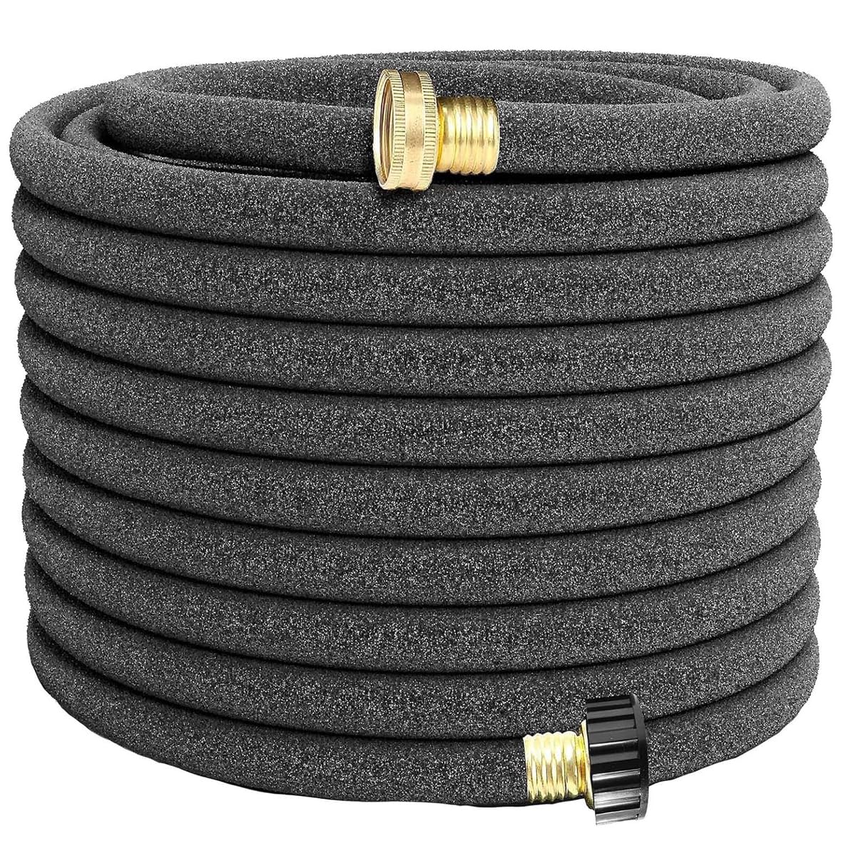 Soaker Hose, 1/2" x 150FT Round-Rubber Garden Soaker Hose, Heavy Duty Water Seeper Soaker Hoses for