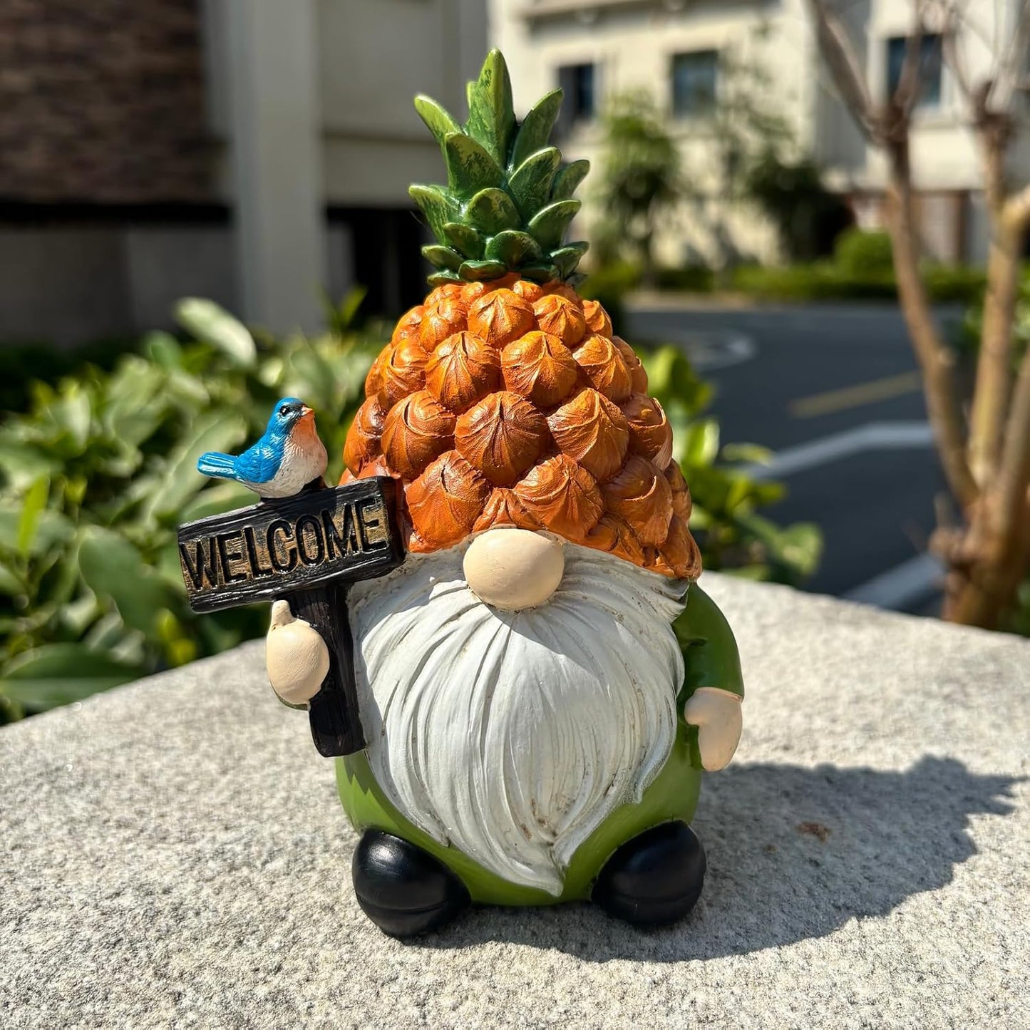 Pineapple Gnome Garden Gnomes Outdoor Gnome with Pineapple Decor for Home Yard Garden Patio Lawn Statue Decorations Gifts for Women