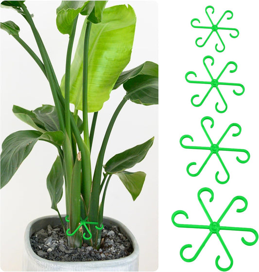 Plant Stem Support Set, 8Pcs 4 Sizes Plant Trellis Rings for Climbing Plants Indoor, Support Holder