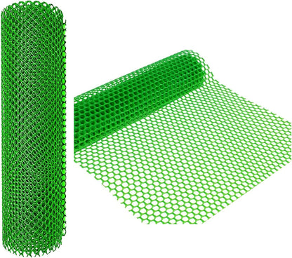 Wire Fence Mesh Green Plastic Mesh Roll 39.3″ Wide Poultry Fencing Multi-Use Garden Fence for Snow Fence Chicken Plants Balcony Protection Barrier(Size:1x30M - Mesh 1.2cm)