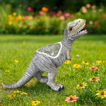 Dinosaur Garden Statue Outdoor Decoration - Weather Resistant Resin Dinosaur Sculpture, Hand-Painted Retro Design, Perfect for courtyards, porches, Fish Tanks