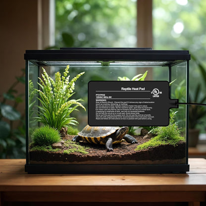 Simple Deluxe 4X7 Inch 4W Reptile Heating Pad Electric Indoor Under Tank Terrarium Heating Mat Waterproof for Turtles, Lizards, Frogs, and Other Reptiles, 2 Pack
