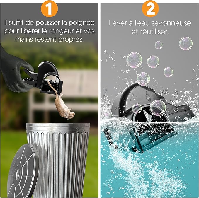 Rat Trap Set - 3 Packs + Gloves - Fast Kill Indoor & Outdoor Solution for Large Rats & Mice - User Manual for Easy Setup - Ultimate Choice
