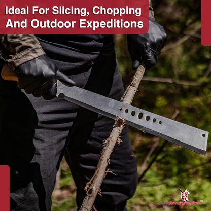 Armory Replicas Full Tang Machete Knife - Multipurpose Outdoor Camping Tool