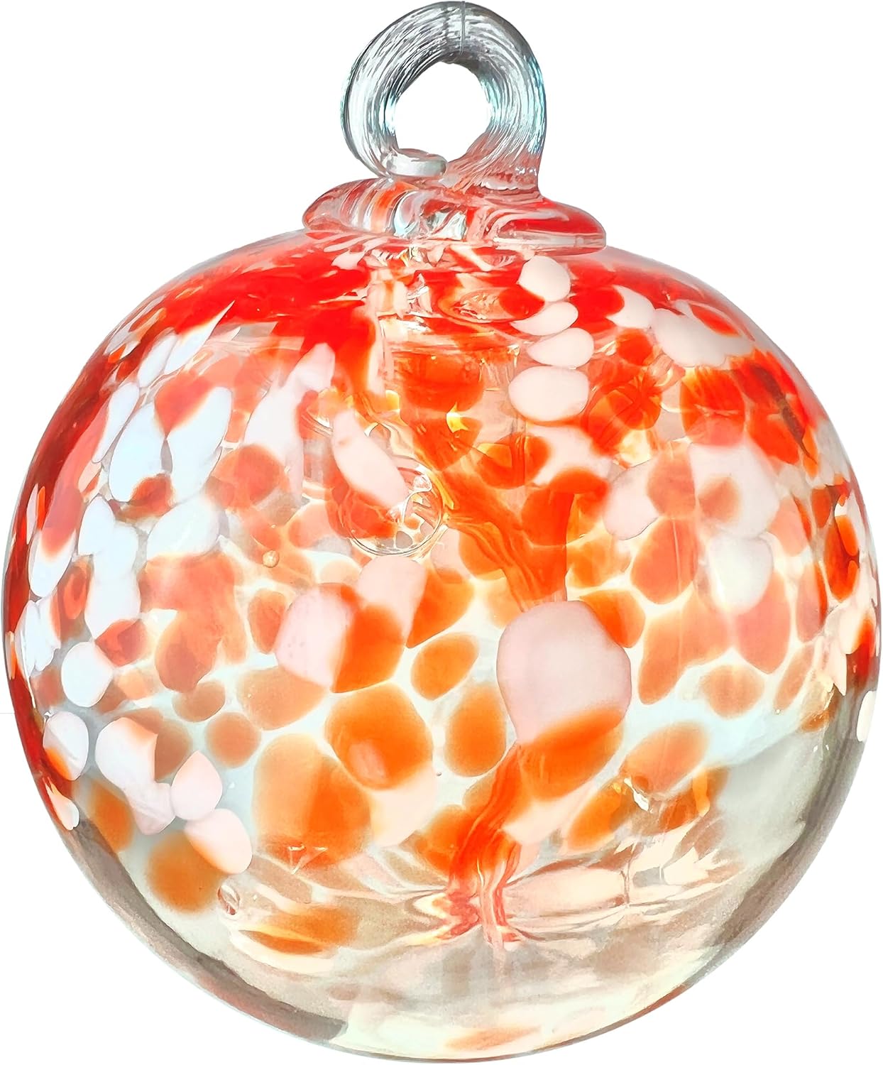 Dale Tiffany Hand Blown Glass, 8" Diameter Nova, Tree of Life Collection, Witch Globe Hanging Garden Indoor/Outdoor Decorative Ornament Gazing Ball