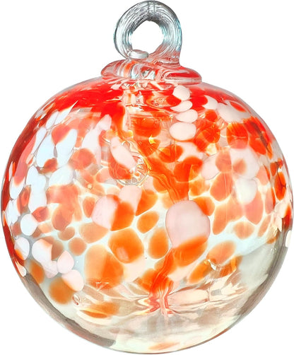 Dale Tiffany Hand Blown Glass, 8" Diameter Nova, Tree of Life Collection, Witch Globe Hanging Garden Indoor/Outdoor Decorative Ornament Gazing Ball