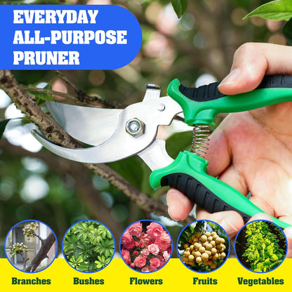 4 Pack Garden Pruning Shears, Stainless Steel Garden Shears, Gardening Shears, Garden Scissors, Clippers, Pruning Snips, Pruning Shears for Gardening Tools (Multi-color)
