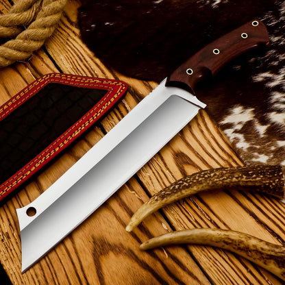 Survival Machete with Sheath for Cutting Trees, for Yard Work and for Bushcrafting Machetes Sickle Heavy Duty Machete for clearing Brush Garden Tools Construction Blade