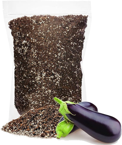 Premium Organic Potting Soil for Eggplants - (4 Quart Bag)