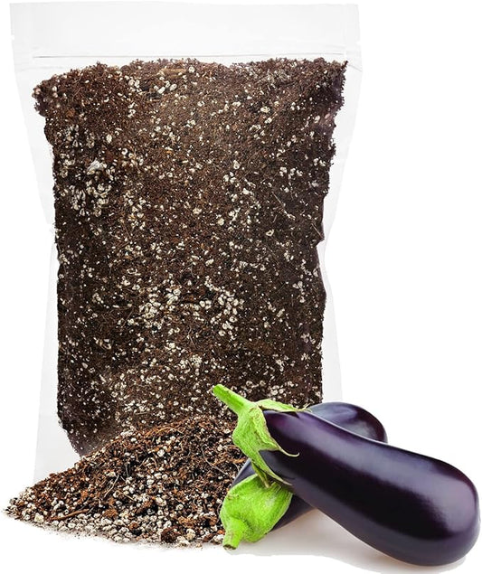 Premium Organic Potting Soil for Eggplants - (4 Quart Bag)