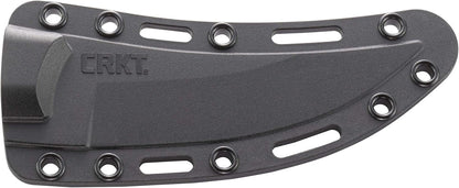 CRKT Clever Girl Fixed Blade Knife with Sheath: Powder Coated SK5 Steel, Upswept Blade, Textured Nylon Handle, Molle Compatible Sheath 2709,Black
