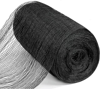 Koi Pond Netting for Leaves 50x50 Ft, 1 in Strong Woven Pond Leaf Net Cover, Protecting Koi Fish from Herons, Raccoons, Birds, Cats & Predators, 28 Pcs Stakes Included