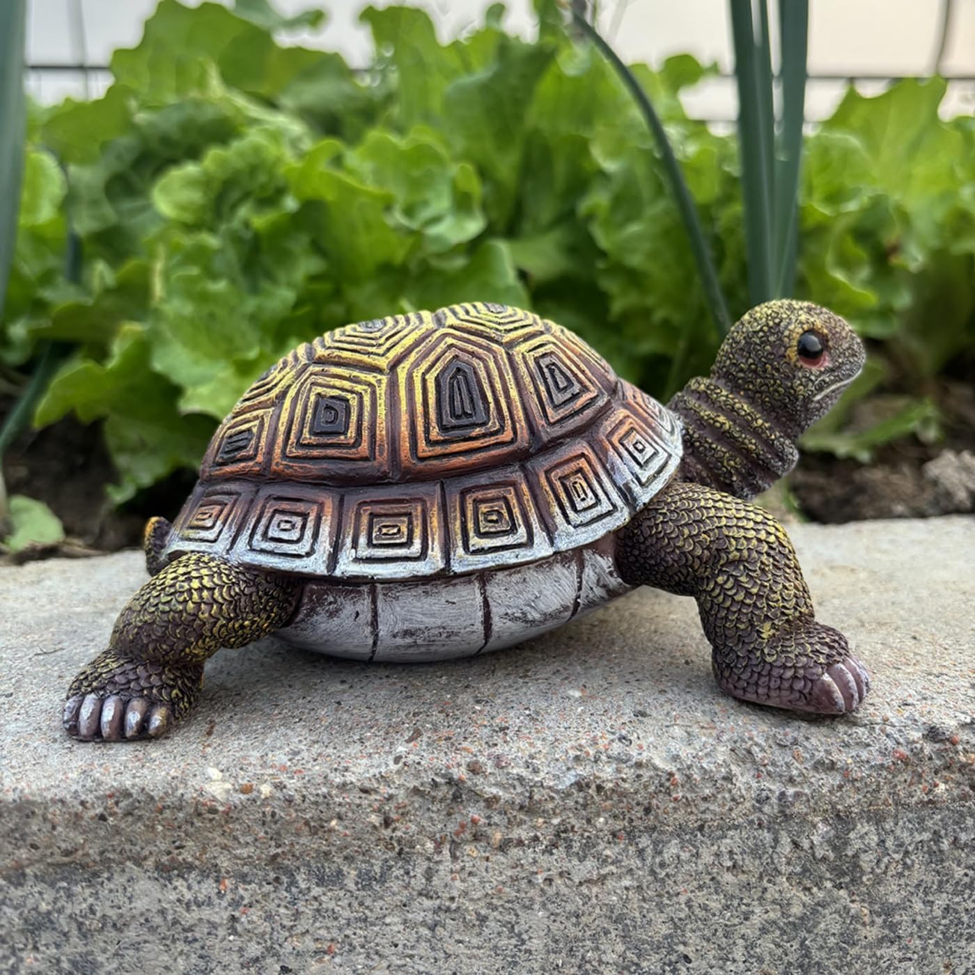 Turtle Statue, Walking Tortoise Figurine Outdoor Sculpture Decor for Yard Patio Garden