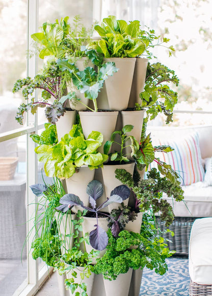 Greenstalk Patented Large 5 Tier Vertical Garden Planter with Patented Internal Watering System
