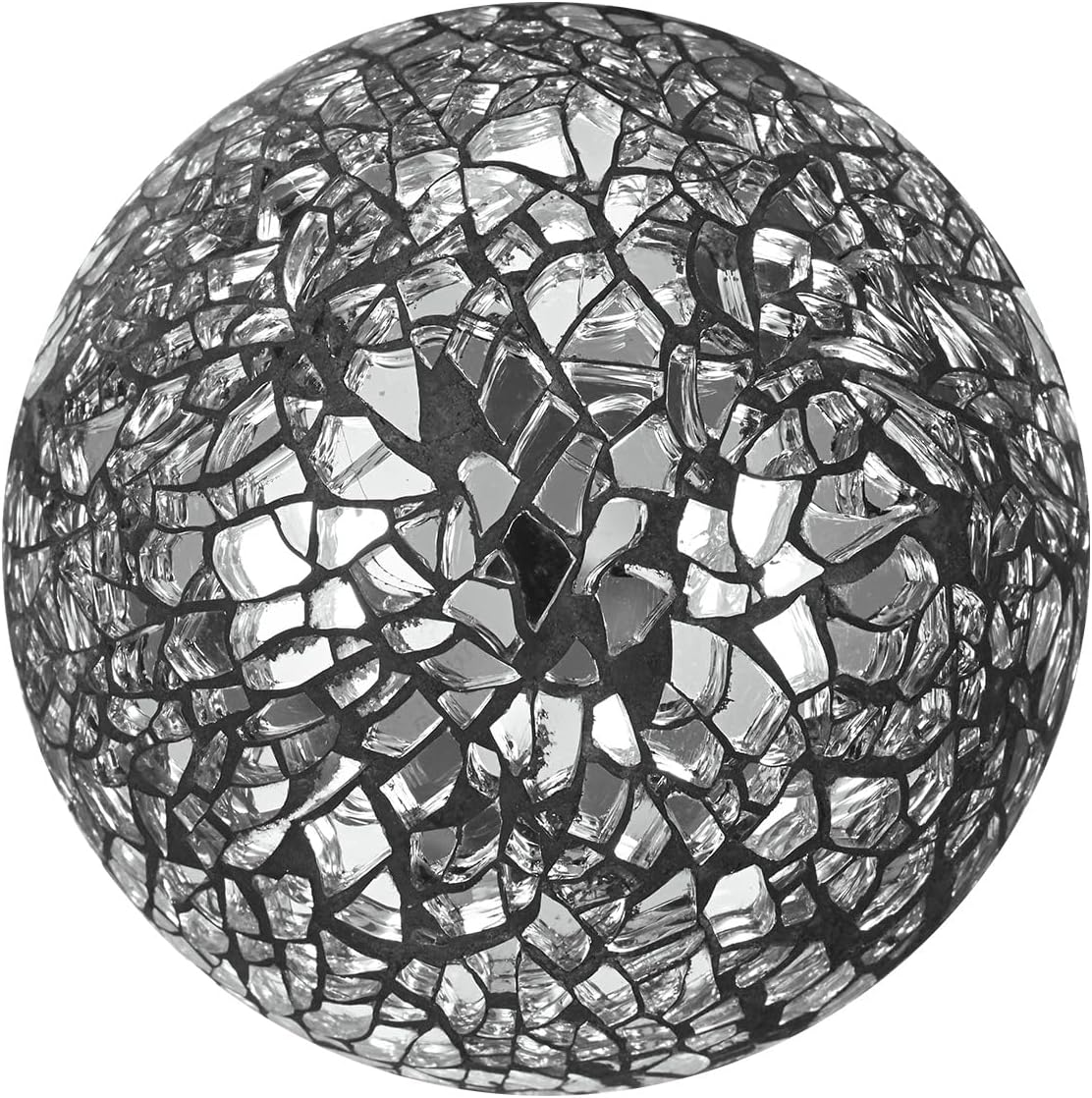 Decorative Ball for Bowls, 3 Inch Mosaic Glass Balls Decorative Glass Orbs for Home Decor/Dining Tables/Wedding Party/Coffee Table/Centerpiece Decor [Black]
