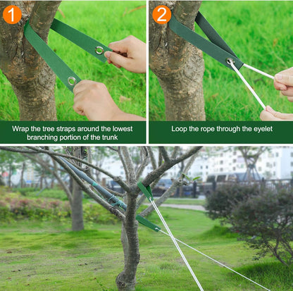 300 PCS Tree Straps for Staking, Tree Support Straps for Guying Staking Newly Planted Sapling Straight and Hurricane Protection, Heavy Duty Tree Stake Straps for Straightening