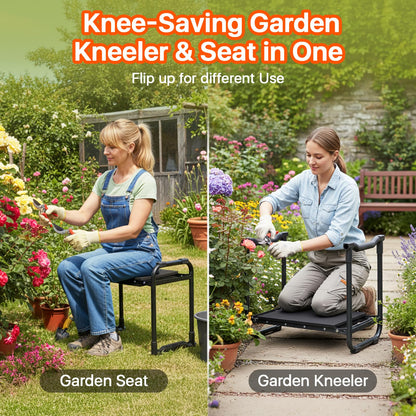 Garden Kneeler and Seat Heavy Duty, Wider and Thicker Kneeling Pad Stool