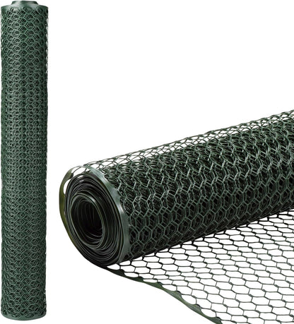 Zebro Plastic Chicken Wire Fence – Flexible Poultry Netting & Garden Fence for Large Chicken Coops, Farm Use, Pet Enclosures & Agriculture – Weatherproof & Rust-Free - 4' x 100' Green