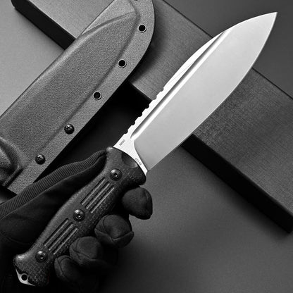 Eafengrow EF149 Fixed Blade Knife N690 Steel Blade Colorful G10 Handle Full Tang EDC Straight Knife for Hunting Camping Adventure