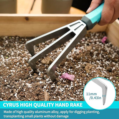 Garden Tool Set for Gardening Aluminum Alloy 3Pcs Trowel Transplanting Shovel for Digging - CYRUS