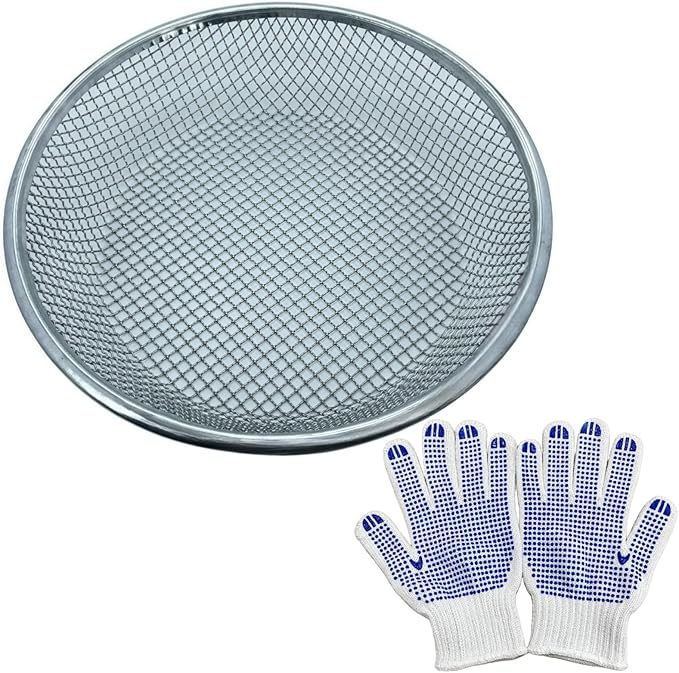 Mesh Gardening Sifter, 6mm Sieve mesh Size， Perfect for 5 Gallon Bucket,for Sand Rocks Dirt Compost