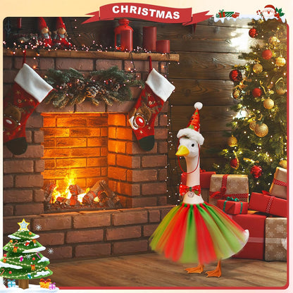 Porch Goose Outfits, 8 Set Holiday Porch Goose Clothes for 17/23 inch Lawn Geese Halloween Thanksgiving Christmas Valentine Easter All Seasonal Patio Yard Garden Goose Statue Decor