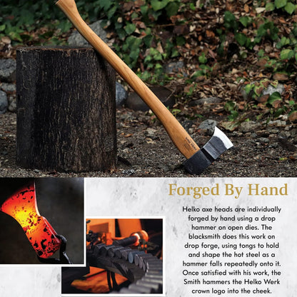 1844 Helko Werk Germany Traditional Saxon - Made in Germany Heavy Duty Splitting Axe for Chopping Firewood and Splitting Logs - Heavy Wood Splitting Axe, Head 6-1/4 lbs, Handle 31 in. (Saxon) #13588
