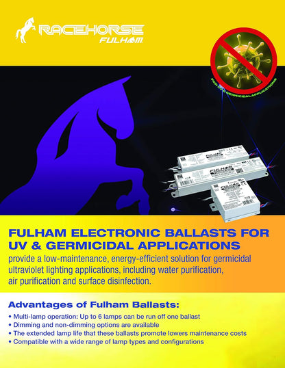Fulham Lighting Fulham Racehorse CFL Ballast, RHA-UNV-226-C , White