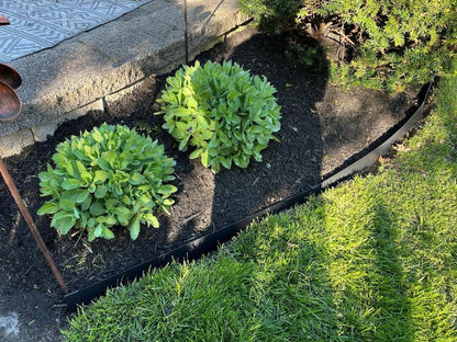 5Pcs - 48'' L x 6'' H Steel Landscape Edging Edging for Landscaping Hammer in Metal Landscape Edging Border for Garden Courtyard No-dig Hammer in Edging with Gloves(20FT Total Length)